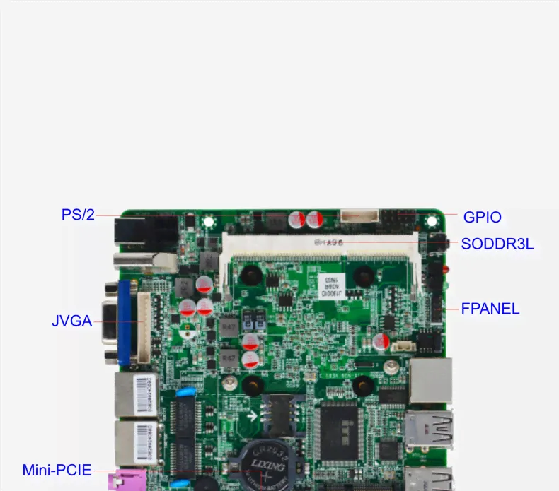 Материнская плата Nano-ITX с процессором STX-N39-0
