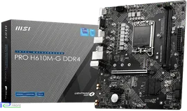 Материнская плата MSI PRO H610M-G DDR4 Socket 1700, Intel H610, 2xDDR4, PCI-E 4.0, 2xUSB 3.2 Gen1, V