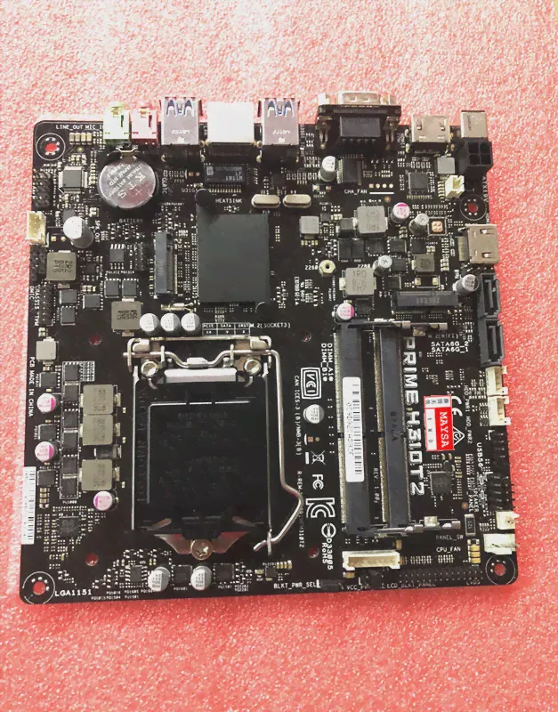 Для ASUS PRIME H310T2 MINI ITX Материнская плата LGA 1151 DDR4 Материнская плата 100% протестирована полностью-0