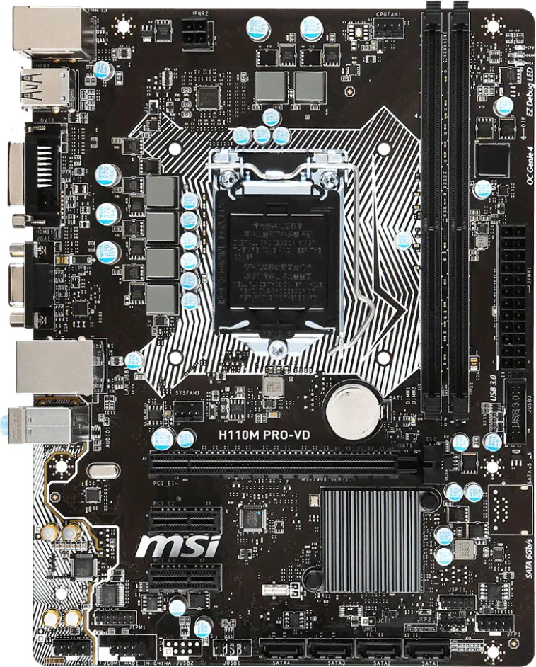 Материнская плата MSI H110M PRO-VD LGA 1151, mATX, Ret