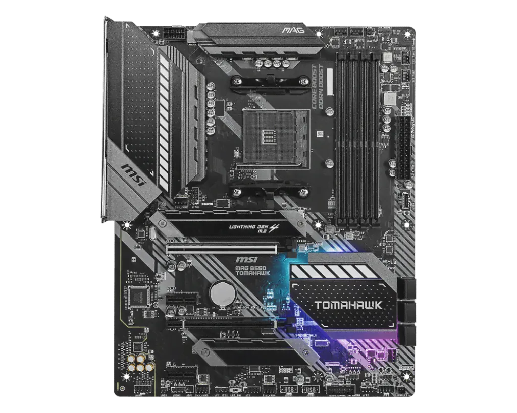 Материнская плата AM4, ATX, AMD MSI MAG B550 TOMAHAWK, 4xDDR4-0