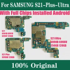 Оригинальная разблокированная материнская плата для Samsung Galaxy S21 5G G991U G991B 4G G990F S21 Ultra G998U G998B Plus G996B G996U Логическая плата