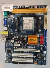Материнская плата Asrock N68-S socket AM2, AM2+, AM3 DDR2 + проц Б/У