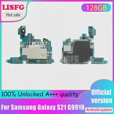 Оригинал для SAMSUNG Galaxy S21 G991U G998B Материнская плата G998U, 128 Г Разблокирована Для Samsung Galaxy S21 G991B G996B G990F Логическая плата