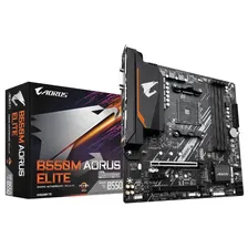 Материнская плата Gigabyte AMD B550 SAM4 MATX B550M AORUS ELITE