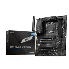 Материнская плата MSI PRO B760-P WIFI, LGA 1700, Intel B760, DDR4, ATX, Ret