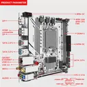 Материнская плата JGINYUE H610I для игрового настольного компьютера, LGA1700 Core, i3 i5 i7 i912600KF 12-го поколения для DDR4 RAM NVME M.2 USB 3,0 Mini ITX (art.: 3920bcf9102f7)