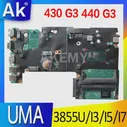 Материнская плата AKemy для ноутбука HP Probook 430 G3 440 G3, материнская плата с 3855U I3 I5 I7 6-го поколения ЦП DDR3 UMA DA0X61MB6G0, материнская плата (art.: 3920be5533c78)