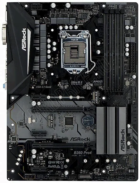 Материнская плата ASRock B360 Pro4 1151v2-1
