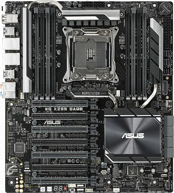 Материнская плата ASUS WS X299 SAGE Socket 2066 X299 8xDDR4 7xPCI-E 16x 8 SSI CEB
