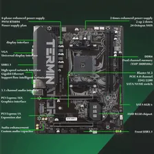 MAXSUN игровая материнская плата комплект Terminator B550M Процессор AMD Ryzen 5 5600X [новый, но без кулера] разгон DDR4 ОЗУ M.2 SATA3 (art.: 3920bee08919d)