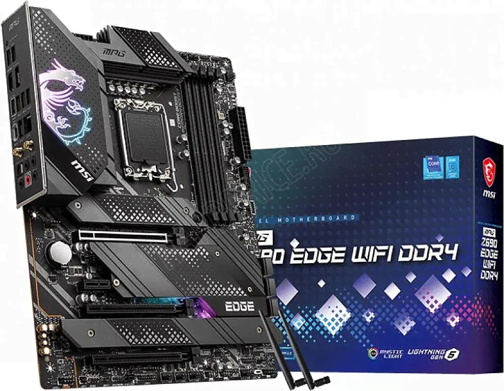 Материнская плата MSI MPG Z690 Edge Wifi DDR4 ATX, разъем LGA 1700, набор микросхем Z690, 2.5G LAN, модуль Intel Wifi 6, память DDR4 128 ГБ, PCIe 4, C-0