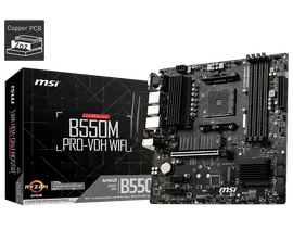 Материнская плата MSI B550M PRO-VDH WIFI, SocketAM4, AMD B550, mATX