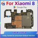 Разблокированная материнская плата Xiaomi Mi 8, материнская плата, оригинальная детская материнская плата, материнская плата 64 Гб 128 ГБ (art.: 3920c03cd6984)