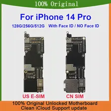 Оригинальная материнская плата для iPhone 14 Pro Разблокирована для материнской платы iPhone 14 Pro, полные чипы, Чистая логика материнской платы iCloud