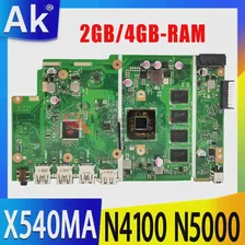 Материнская плата X540MA Для ноутбука ASUS X540M A540M X540MA Материнская плата с N5000 N4000 N4100 8 ГБ 4 ГБ оперативной памяти 100% Тест
