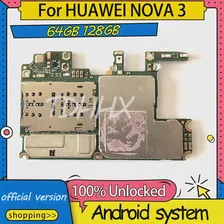 Заводская Разблокировка Для HuaWei NOVA 3 Материнская плата 6 + 64 ГБ 6 + 128 ГБ Оригинальная Логическая плата С Полными Чипами Материнская Плата Для HuaWei NOVA 3
