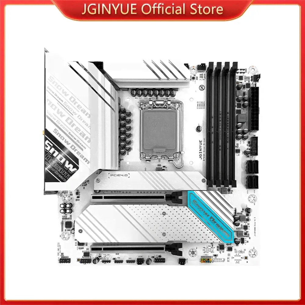 JGINYUE Материнская плата B760M SNOW DREAM LGA 1700