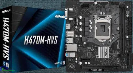 Материнская плата Asrock H470M-HVS <Socket-1200, Intel H470, 2xDDR4, PCI-E+ PCI-E 16x, 4xSATA, HDMI+