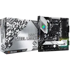 Материнская плата ASRock B550M STEEL LEGEND mATX AM4, B550M STEEL LEGEND