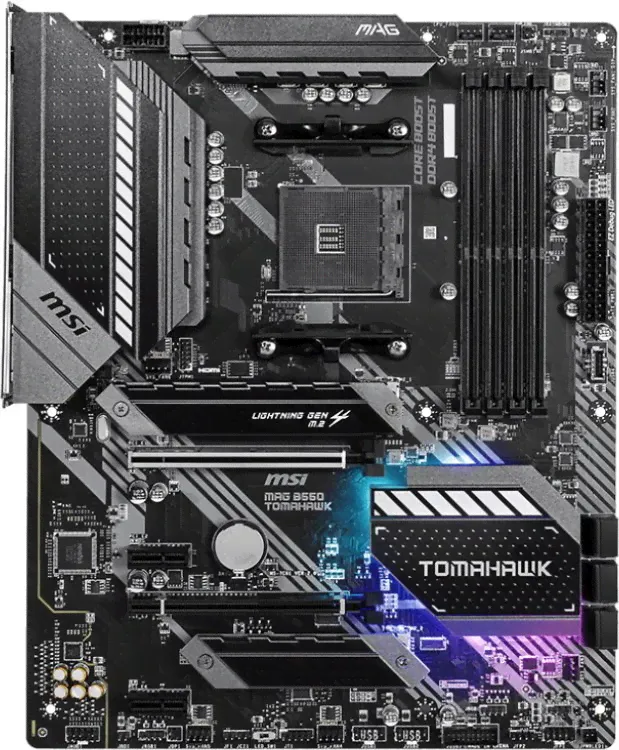Материнская плата MSI MAG B550 TOMAHAWK, DDR4, AM4, ATX-0