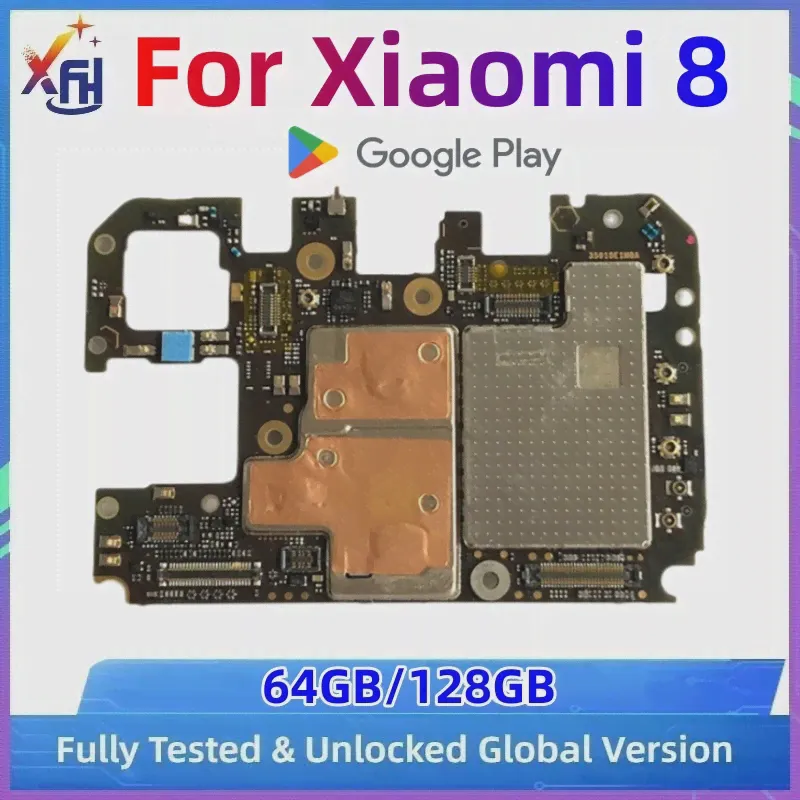 Разблокированная материнская плата Xiaomi Mi 8, материнская плата, оригинальная детская материнская плата, материнская плата 64 Гб 128 ГБ (art.: 3920c03cd6984)-0
