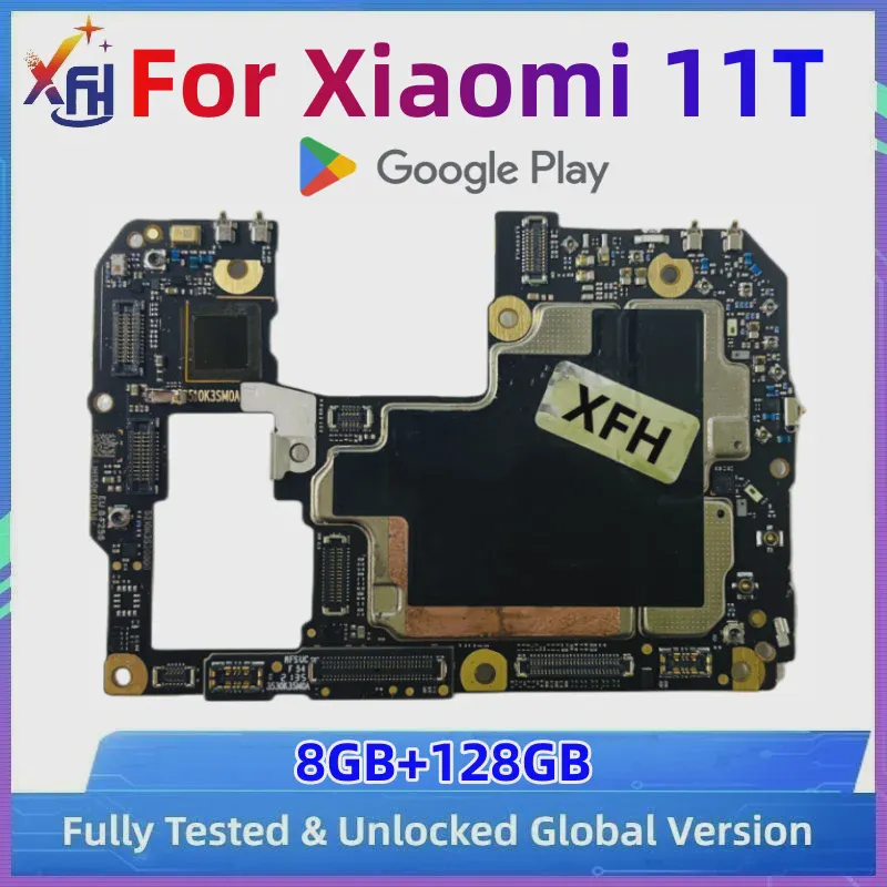 Оригинальная Разблокированная Глобальная Материнская плата Frimware Для Xiaomi Mi 11T Mi11t 5G С Полными Чипами Основных плат 128 ГБ 256 ГБ Материнской платы