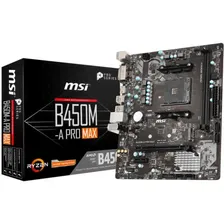 Материнская плата AMD B450 SAM4 MATX B450M-A PRO MAX MSI