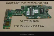 Для HP Pavilion X360 Материнская плата ноутбука HP X360 13-A 767819-001 767820-001 767820-501 DA0Y61MB6E0 С I5-4210 100% полностью протестирована