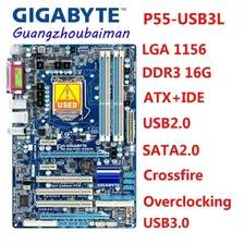 Gigabyte Материнская плата GA-P55-usb3l (USED) P55 LGA 1156 DDR3