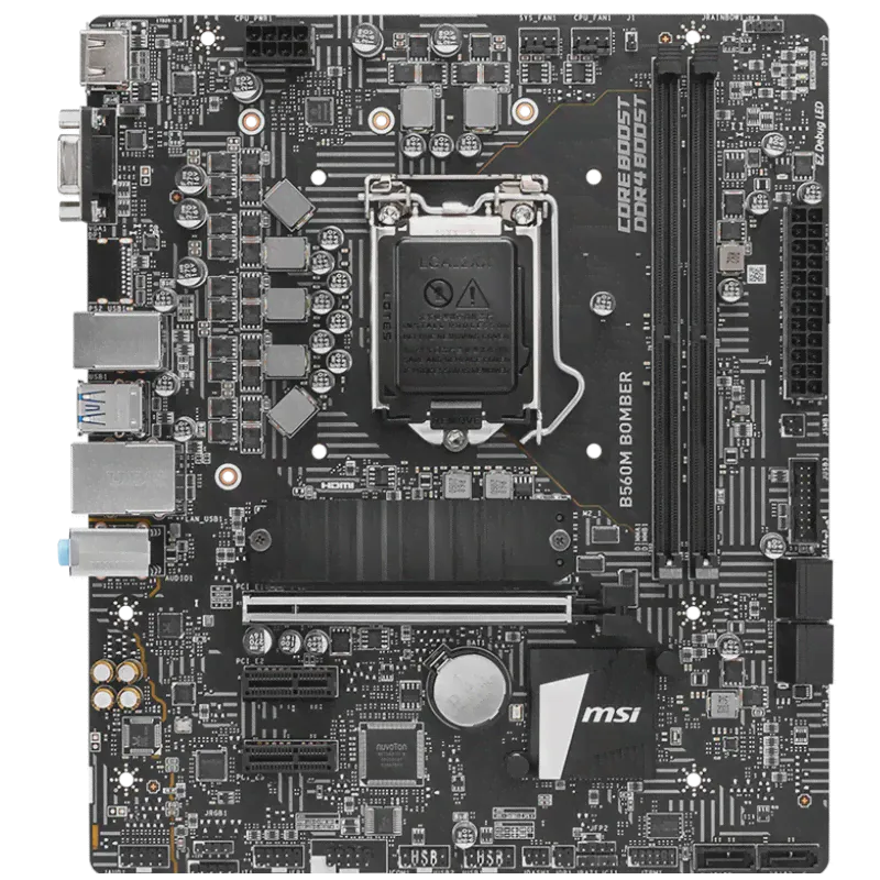 Процессор Intel i5-10400F + Материнская плата MSI B560M BOMBER DDR4 LGA 1200 B560 Matx для ПК и игр (art.: 3920be1dac16e)-2