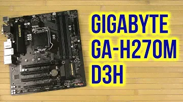Распаковка Gigabyte GA-H270M-D3H