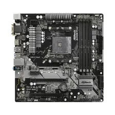 Материнская плата Asrock B450M PRO4, AM4, B450, 4xDDR4, VGA, DVI, HDMI, mATX
