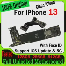 Оригинальная Разблокированная Материнская плата Clean iCloud Для iPhone 13 Материнская плата 128 ГБ 256 ГБ 512 ГБ Логическая плата С/Без Face ID 100% Тестовая работа