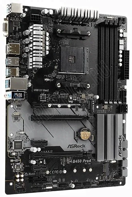 Материнская плата ASRock B450 Pro4 AM4-3