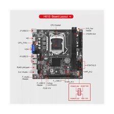 Материнская плата компьютера H61S, поддержка небольшой платы ITX, память DDR3, процессор LGA 1155, Офисная Материнская плата для домашнего рабочего стола