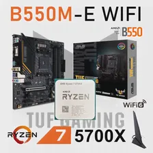 Материнская плата ASUS TUF GAMING B550M-E WIFI с процессором AMD RYZEN 7 5700X с комбинированным разъемом AM4 для настольных компьютеров DDR4 AMD B550 128 ГБ Материнская плата Новая