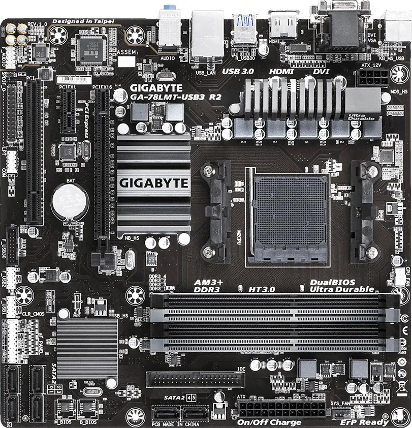 Материнская плата Gigabyte GA-78LMT-USB3 R2, mATX, Retail-0