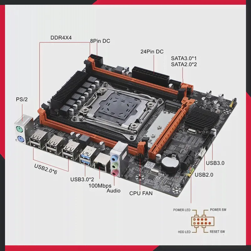 x99 компьютерная материнская плата xeon e5 2680 v4 cpu ddr4 комплект памяти x99 материнская плата для игрового ПК xeon combo set аксессуары для ПК (art.: 3920c1ed97e03)-4