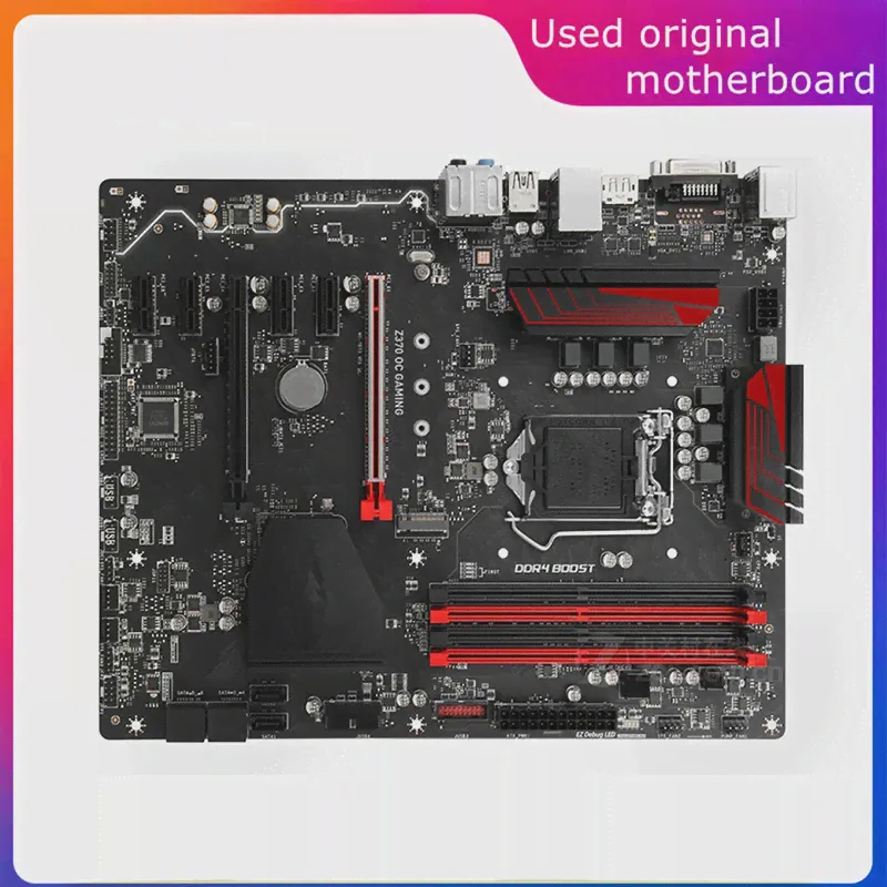 Используется LGA 1151 Для игрового компьютера Intel Z370 Z370 OC USB3.0 SATA3 Материнская плата DDR4 64G Настольная материнская плата-0