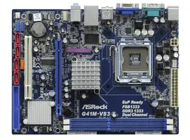 Материнская плата ASRock G41M-VS3 <LGA 775, Intel G41, 2xDDR3, 1xPCI-E 16x, mATX>