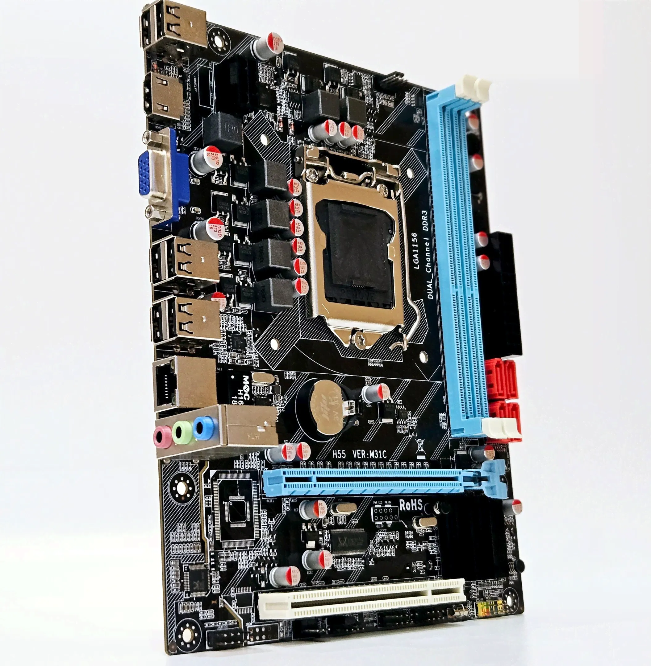 SZMZ Материнская плата micro-ATX H55 VER.M31C, DDR3, LGA1156-0