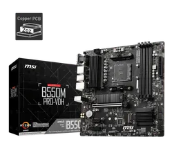 Материнская плата MSI B550M PRO-VDH, SocketAM4, AMD B550, mATX