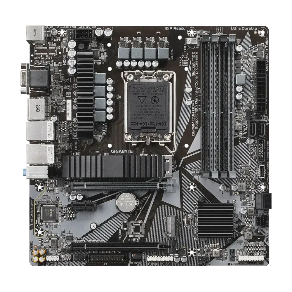 Материнская плата Gigabyte Q670M D3H DDR4