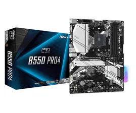 Материнская плата ASRock AM4 AMD B550 B550 PRO4
