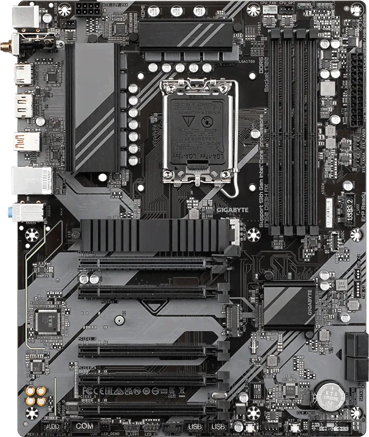 Материнская плата Gigabyte B760 DS3H AX, DDR5, LGA 1700, ATX