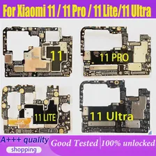 Оригинальная разблокированная материнская плата для Xiaomi 11/11 Pro/MI 11 Lite /11 Ultra Материнская плата с полностью работающей логикой печатной платы