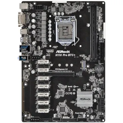 Материнская плата ASRock H110 PRO BTC+ в Самаре-3