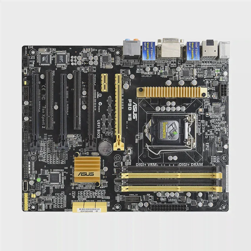 Материнская плата ASUS P9D WS, материнская плата 1150, Intel C226 DDR3 4 PCI-E 3,0 X16 32 Гб DVI HDMI 6 SATA III, поддержка Core i3i 5 i7 процессоров (art.: 3920be5212b38)-2