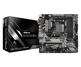 Материнская плата AM4 ASRock B450M PRO4 microATX